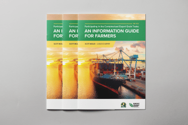Containerised export grain trade: Info guide for farmers