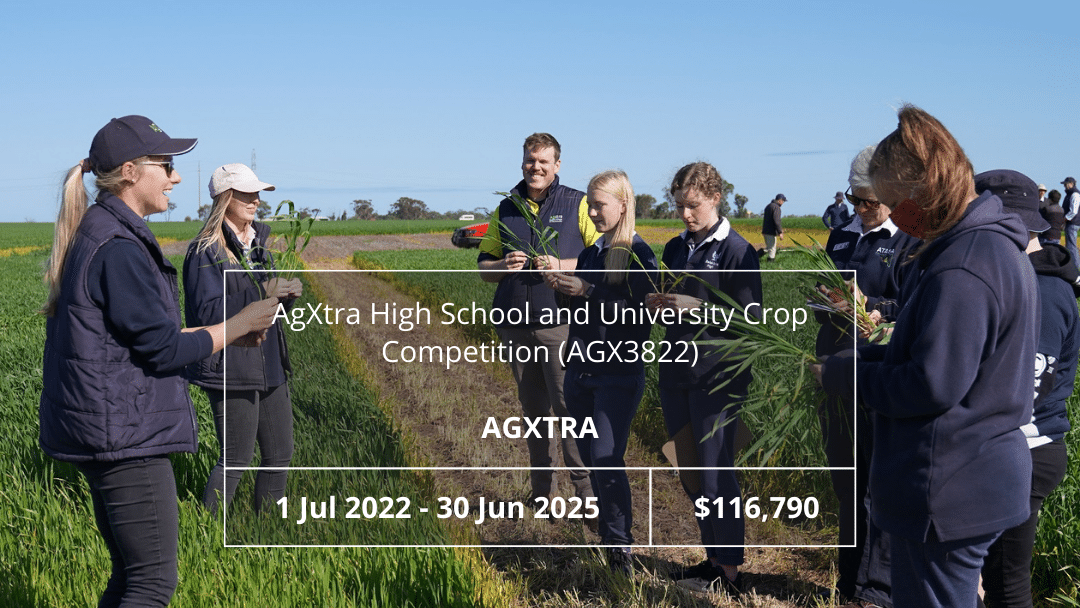 AgXtra high school and university crop competition (AGX3822)