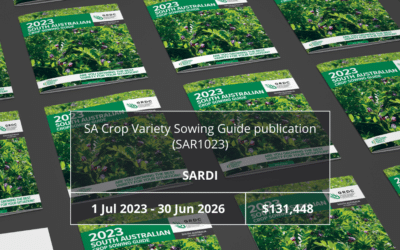 SA Crop Variety Sowing Guide publication (SAR1023)