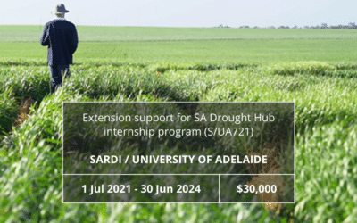Extension support for SA Drought Hub internship program (S/UA721)