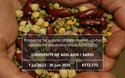 Preparing for a pulse protein market – pulse options for expansion areas (UAD1623)