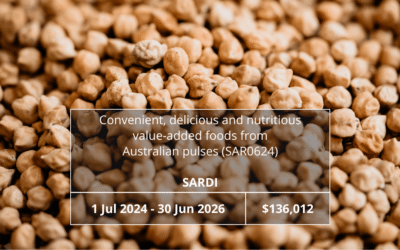 Convenient, delicious and nutritious value-added foods from Australian pulses (SAR0624)